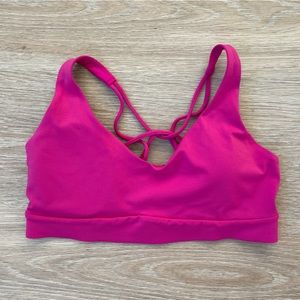 Athleta solace bra, pink, size M